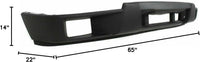 Front Bumper Lower Valance + Extension Textured Fog Light Left Driver And Right Passenger Side Direct Replacement Compatible With 2004-2012 Chevrolet Colorado GM1000722 GM2592135