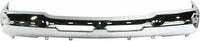 Front Bumper Chrome Steel + Upper Cover + Lower Valance Air Deflector Textured Black Direct Replacement Compatible With Chevrolet Silverado 2500HD 3500 2003-2006 GM1051109 GM1092205