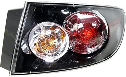 Set Of 2 Tail Light Assembly Right Passenger & Left Drive Side Direct Replacement Compatible With 2007-2009 Mazda 3 MA2801136 MA2800136 BR5H51150C BR5H51160C