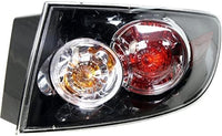Set Of 2 Tail Light Assembly Right Passenger & Left Drive Side Direct Replacement Compatible With 2007-2009 Mazda 3 MA2801136 MA2800136 BR5H51150C BR5H51160C