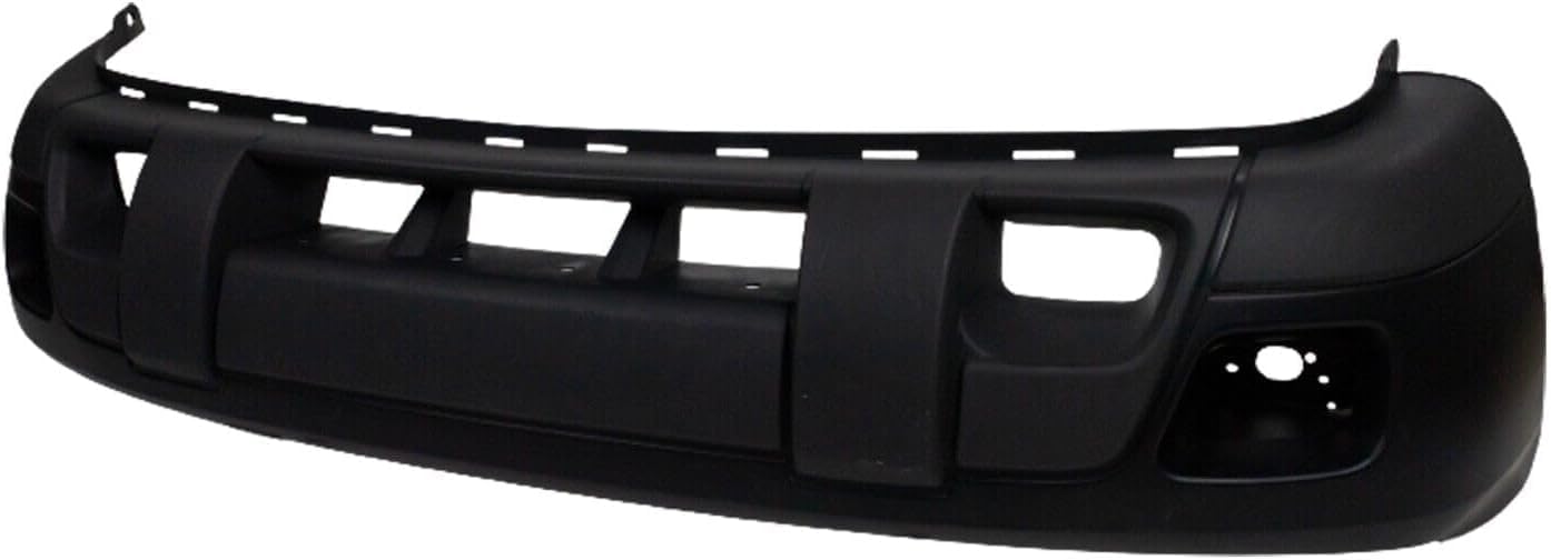 Front Bumper Cover Top Primed & Bottom Textured With Fog Light Holes Direct Replacement Compatible With 2002-2007 Chevrolet Trailblazer GM1000639 88937047