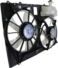 Front Radiator Dual Cooling Fan Assembly Plastic Direct Replacement Compatible with 2006-2010 Toyota Sienna Van TO3115158 163630P110-PFM
