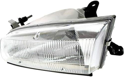 Set Of 2 Front Head Light Assembly Plastic Left Driver & Right Passenger Side Direct Replacement Compatible With 1997-1999 Toyota Camry TO2502117 TO2503117 81150AA010 81110AA010