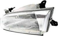 Set Of 2 Front Head Light Assembly Plastic Left Driver & Right Passenger Side Direct Replacement Compatible With 1997-1999 Toyota Camry TO2502117 TO2503117 81150AA010 81110AA010
