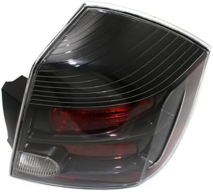 Set Of 2 Tail Light Assembly Plastic Left Driver & Right Passenger Side Direct Replacement Compatible With 2007-2009 Nissan Sentra NI2801178 NI2800178 26550ET80C 26555ET80C