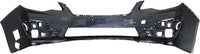Front Bumper Cover Primed + Upper Grilles Textured Black Shell & Insert With Chrome Moldings+ Head Lights Left & Right Side Direct Replacement Compatible With 2015-2016 Subaru Impreza