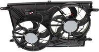 Front Radiator Dual Fan Shroud Assembly Direct Replacement Compatible with 2009-2017 Chevrolet Traverse / 2007-2017 GMC Acadia GM3115219 23434158