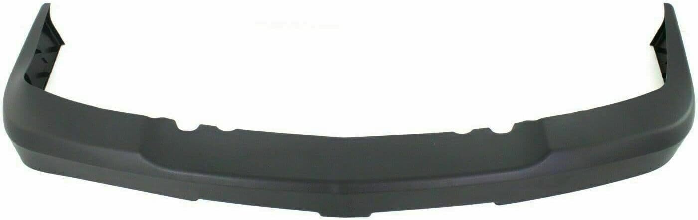Front Bumper Chrome + Upper Cover + Lower Valance Textured Gray + Fog Lights Right & Left Side Direct Replacement Compatible With Chevrolet Silverado 2500HD 3500HD 2003-2006 GM1051109