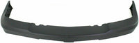 Front Bumper Chrome + Upper Cover + Lower Valance Textured Gray + Fog Lights Right & Left Side Direct Replacement Compatible With Chevrolet Silverado 2500HD 3500HD 2003-2006 GM1051109