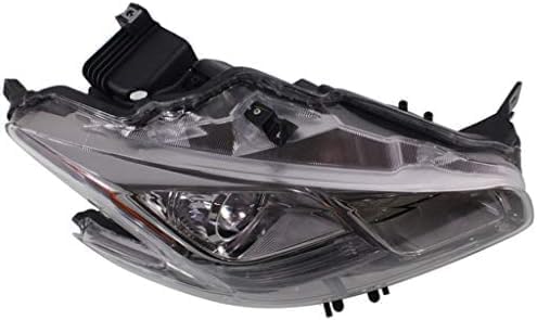 Front Head Light Assembly Plastic Right Passenger Side Direct Replacement Compatible With 2009-2014 Nissan Maxima NI2503186 260109N01A