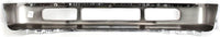 Front Bumper Chrome Steel + Molding + Lower Valance Spoiler Textured Direct Replacement Compatible With 2008-2010 Ford F-250 / F-350 Super Duty FO1002406 FO1093116 FO1044103