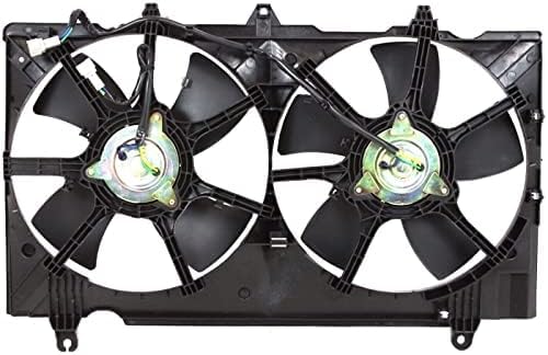 Front Radiator Cooling Fan Assembly Plastic Direct Replacement Compatible with 2007-2009 Nissan 350Z NI3115136 21481EV02B