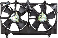 Front Radiator Cooling Fan Assembly Plastic Direct Replacement Compatible with 2007-2009 Nissan 350Z NI3115136 21481EV02B
