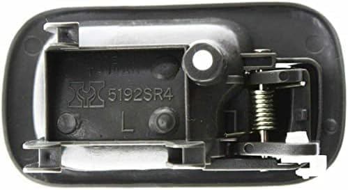 Front Or Rear Interior Door Handle Gray Plastic Left Driver Side Direct Replacement Compatible with 1992-1995 Honda Civic HO1352112 72160SR4A02ZA