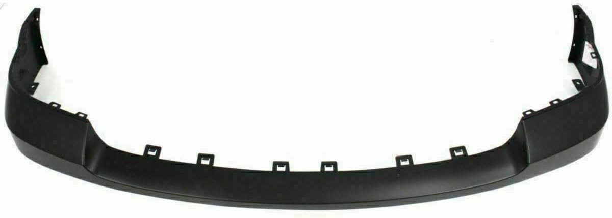 Front Bumper Steel + Upper Cover Primed + Lower Valance Air Deflector + Extension Textured Direct Replacement Compatible With 2007-2013 GMC Sierra 1500 GM1015100 GM1092211 GM1014102