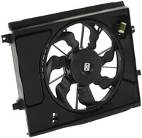 Front Radiator Fan Assembly with Resistor Direct Replacement Compatible with 2010-2013 Kia Soul KI3115134 253802K600 25380B2000