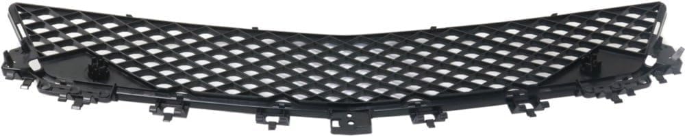 Front Bumper Center Grille Textured Direct Replacement Compatible With 2012-2015 Mercedes Benz C-Class MB1036127 2048850853