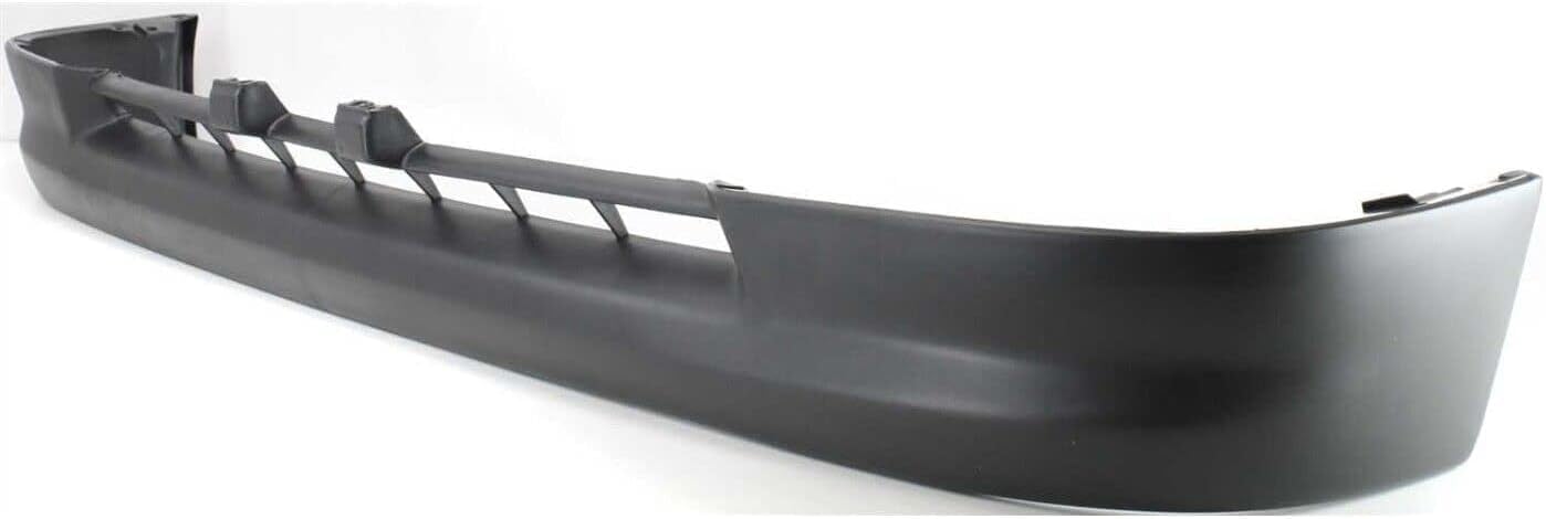 Front Bumper Face Bar Chrome Steel + Lower Valance Panel Textured Direct Replacement Compatible With Toyota Tacoma 1995-1997 TO1002154 TO1095169 5210104060 5391104041