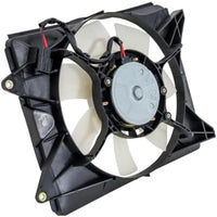 Set of 2 Front Radiator Cooling Fan Assembly Plastic Left Driver & Right Passenger Side Direct Replacement Compatible with 2012-2015 Honda Civic HO3115158 HO3115159