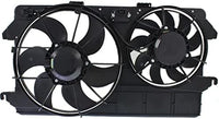 Front Radiator Dual Cooling Fan Assembly Plastic Direct Replacement Compatible with 2010-2013 Ford Transit Connect FO3115180 9T1Z8C607A
