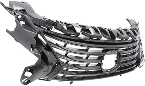 Front Grille Dark Gray Shell And Insert Plastic Direct Replacement Compatible With 2016-2018 Lexus ES300h / ES350 LX1200179 5311106850