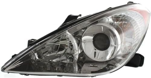 Set Of 2 Front Head Light Assembly Plastic Left Driver & Right Passenger Side Direct Replacement Compatible With 2004-2006 Toyota Solara TO2502152 TO2503152 81150AA080 81110AA080