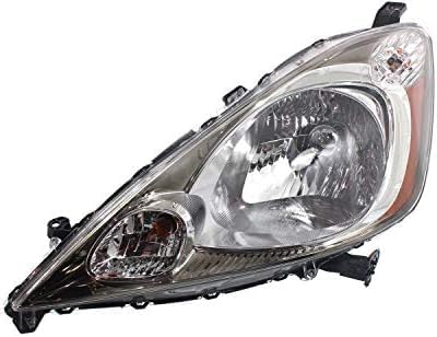 Set Of 2 Front Head Light Assembly Plastic Left Driver & Right Passenger Side Direct Replacement Compatible With 2009-2011 Honda Fit HO2502137 HO2503137 33150TK6A11 33100TK6A11