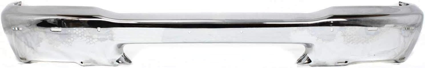 Front Bumper Chrome Styleside With Pad Holes Direct Replacement Compatible With 1998-2000 Ford Ranger FO1002346 F87Z17757BA