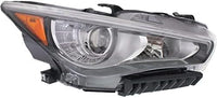 Set Of 2 Front Headlight Assembly Right Passenger & Left Driver Side Direct Replacement Compatible With 2014-2017 Infiniti Q50 IN2503157 IN2502157 260104HB0B 260604HB0B