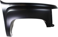 Front Fender Primed Steel Right Passenger Side Direct Replacement Compatible With 2007-2013 Chevrolet Silverado 1500/2007-2014 2500 3500 GM1241341 22977474