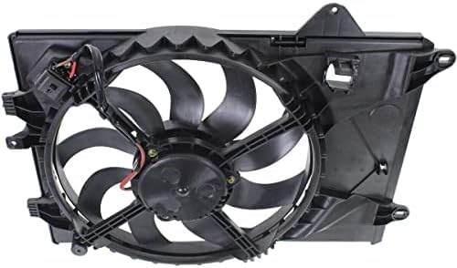 Front Radiator Single Fan Assembly Plastic Direct Replacement Compatible with 2012-2018 Chevrolet Sonic GM3115244 94509632