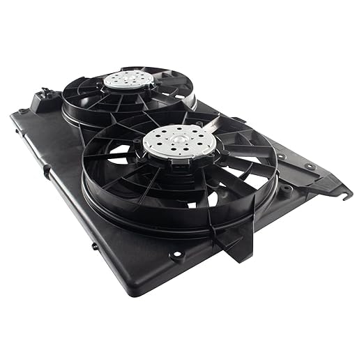 Front Dual Fan Assembly Plastic Direct Replacement Compatible with 1995-2000 Ford Contour / 1999-2002 Mercury Cougar FO3115115 F8RZ8C607GE