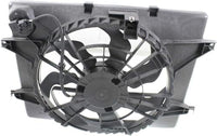 Front Radiator Cooling Fan Assembly Plastic Direct Replacement Compatible with 2011-2012 Hyundai Sonata / 2011-2013 Kia Optima KI3115136 HY3115129 253803R170 253803Q170