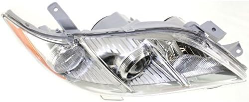 Front Head Light Assembly Plastid Lens And Housing Right Passenger Side Direct Replacement Compatible With 2007-2009 Toyota Camry TO2519105 8113006201