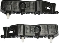 Set Of 2 Front Bumper Bracket Plastic Left Driver & Right Passenger Side Direct Replacement Compatible With 2010-2013 Kia Forte KI1067106 KI1066106 865141M000 865131M000