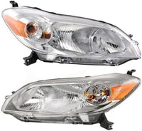 Set Of 2 Front Headlight Assembly Halogen Right Passenger & Left Driver Side Direct Replacement Compatible With 2009-2014 Toyota Matrix TO2502184 TO2503184 8115002650 8111002650