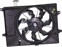 Front A/C Condenser Cooling Fan Assembly Plastic Direct Replacement Compatible with 2011-2013 Hyundai Elantra / 2013-2015 GT / 2014 Kia Forte HY3115133 253803X100