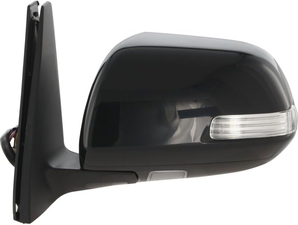 Front Power Mirror Manual Folding Heated Primed Direct Replacement Compatible With 2010-2013 Toyota 4Runner TO1320263 8794035A31-PFM