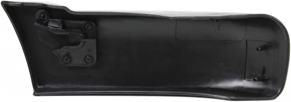 Set Of 2 Front Bumper End Cap Primed Without Molding Holes Left Driver & Right Passenger Side Direct Replacement Compatible With 1994-1997 Chevrolet S10 GM1005140 GM1004141 12383112