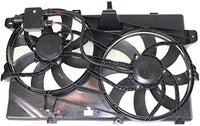 Front Radiator Cooling Fan Assembly Plastic Direct Replacement Compatible with 2007-2009 Ford Edge/Lincoln MKX FO3115175 7T4Z8C607B 9T4Z8C607A-PFM