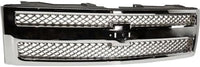 Front Bumper Steel + Grille + Lower Valance Air Deflector + Extension + End Caps + Headlights Left & Right Side Direct Replacement Compatible With 2007-2013 Chevrolet Silverado 1500