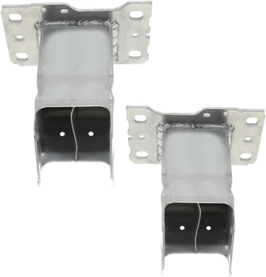 Set of 2 Front Bumper Bracket Aluminum Left Driver & Right Passenger Side Direct Replacement Compatible with 2017-2021 Audi S4 / A4 AU1067110 AU1066110 8W0807134A 8W0807133A