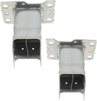 Set of 2 Front Bumper Bracket Aluminum Left Driver & Right Passenger Side Direct Replacement Compatible with 2017-2021 Audi S4 / A4 AU1067110 AU1066110 8W0807134A 8W0807133A