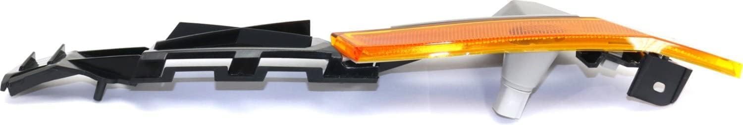 Set Of 2 Front Reinforcement Cover With Marker Light Left Driver & Right Passenger Side Direct Replacement Compatible With 2006-2009 Ford Fusion/Mercury Milan FO2550142 FO2551142