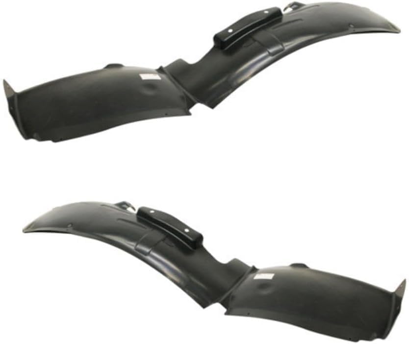 Set Of 2 Front Fender Liners Left Driver & Right Passenger Side Direct Replacement Compatible With 2007-2012 Dodge Caliber CH1251131 CH1250131 ‎5303866AE 5303867AF