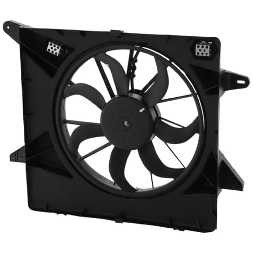 Front Radiator Cooling Fan Assembly Plastic Direct Replacement Compatible with 2010-2016 Cadillac SRX GM3115234 20883034