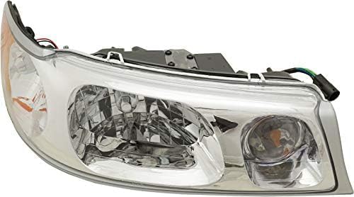 Set Of 2 Front Head Lights Assembly Halogen Plastic Left Driver & Right Passenger Side Direct Replacement Compatible With 1998-2002 Lincoln Town Car FO2502158 FO2503158
