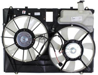 Front Radiator Dual Cooling Fan Assembly Plastic Direct Replacement Compatible with 2006-2010 Toyota Sienna Van TO3115158 163630P110-PFM