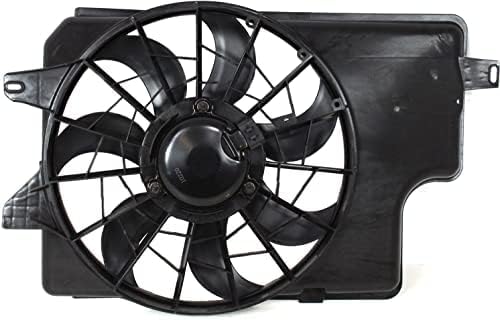 Front Radiator Cooling Fan Shroud Assembly Direct Replacement Compatible with 1994-1996 Ford Mustang FO3115129 F5ZZ8C607B