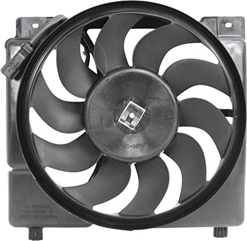 Front Radiator Cooling Fan Shroud Assembly Plastic Direct Replacement Compatible with 1997-2001 Jeep Cherokee CH3115106 52028337AC
